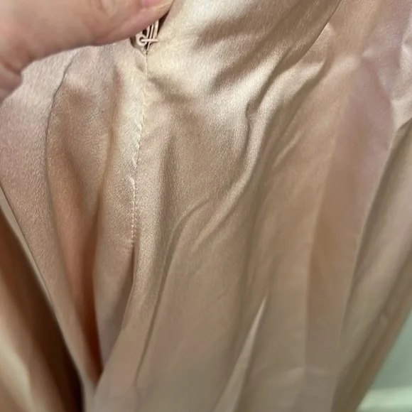 ASOS Edition Satin V Neck Sleeveless Bridesmaid Maxi Dress Size 6 - Picture 8 of 10